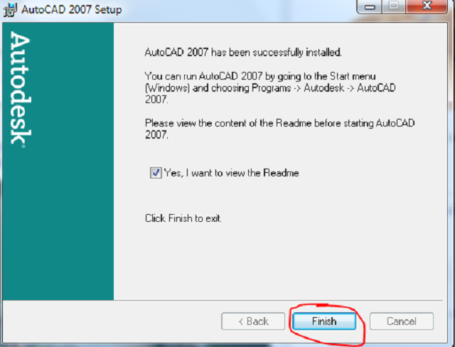 Các bước cài đặt autocad 2007